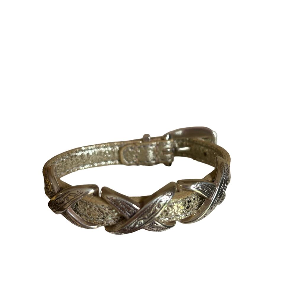 Brighton Kriss Kross Etched Bandit Bracelet